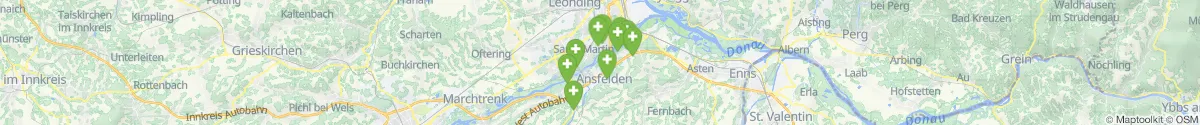 Kartenansicht für Apotheken-Notdienste in der Nähe von Ansfelden (Linz  (Land), Oberösterreich)